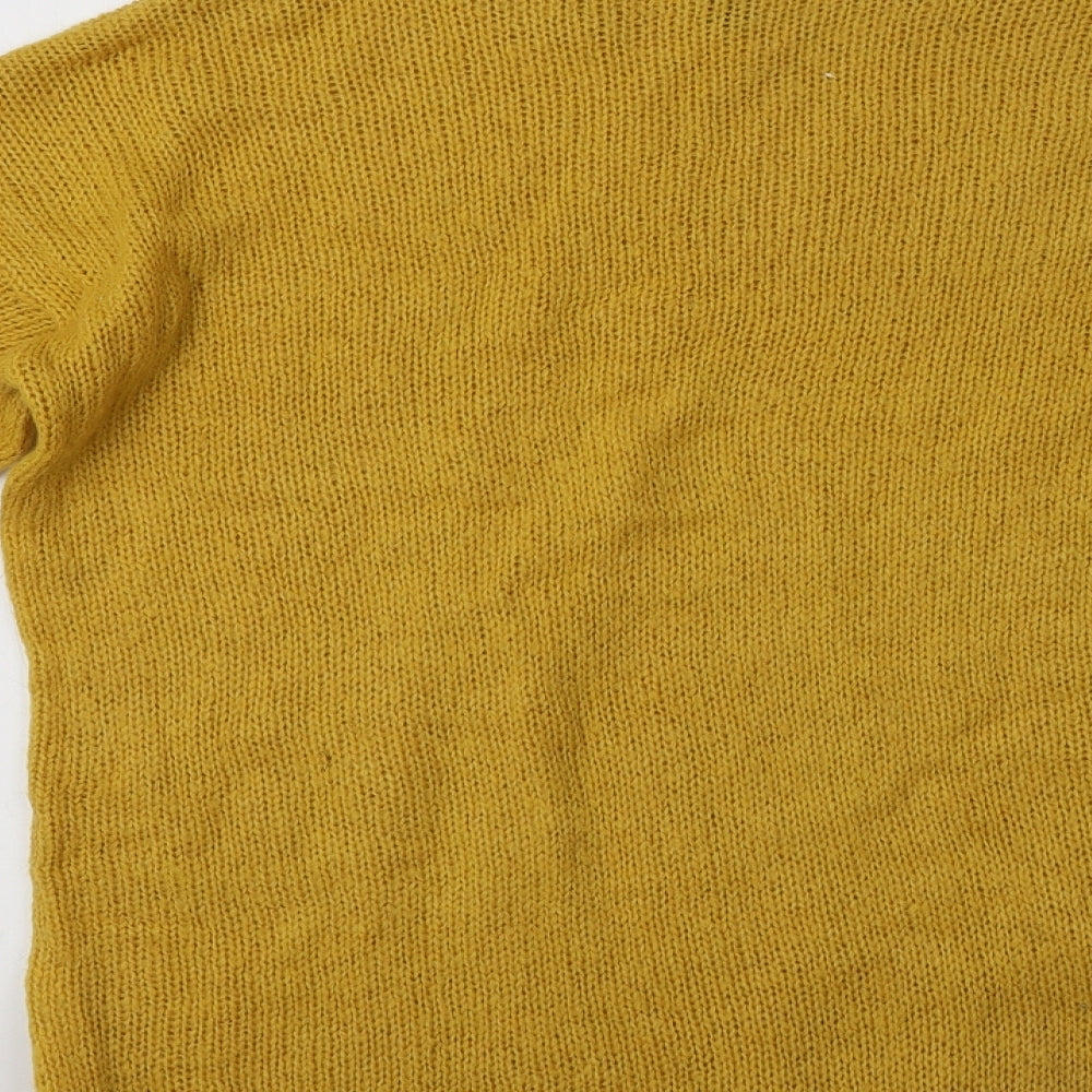 Womens UK Size L New Look Yellow Pullover Jumper