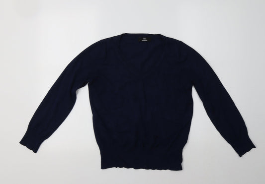 Womens UK Size 12 M&S Blue Pullover Jumper