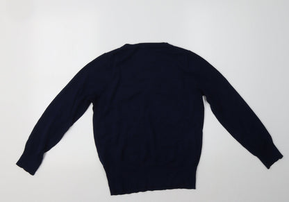 Womens UK Size 12 M&S Blue Pullover Jumper