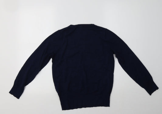 Womens UK Size 12 M&S Blue Pullover Jumper