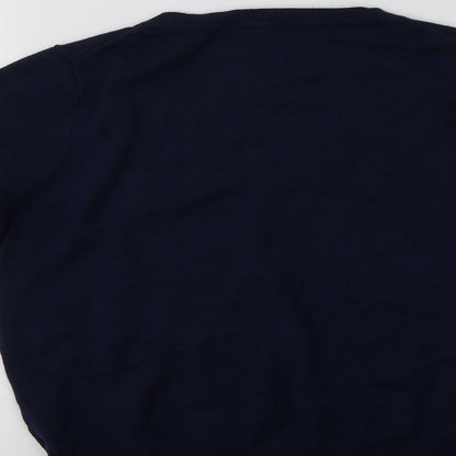 Womens UK Size 12 M&S Blue Pullover Jumper