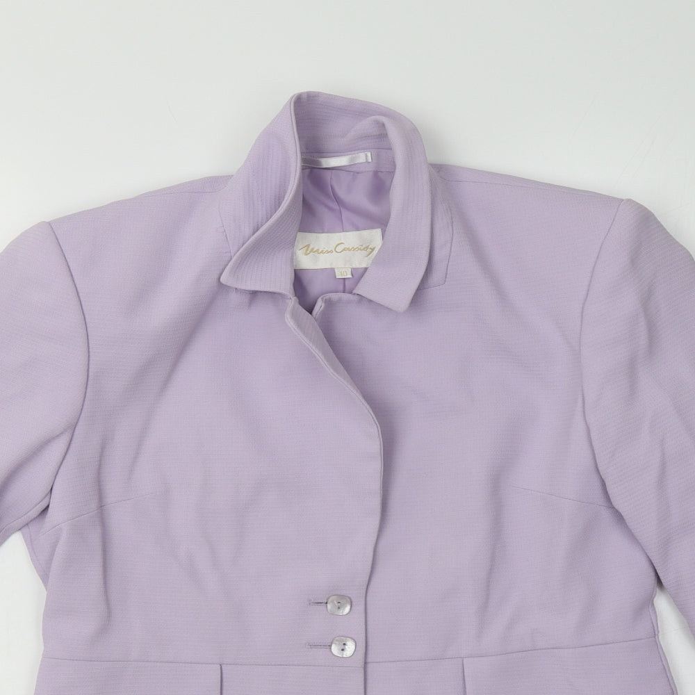 Miss Cassidy Womens Purple   Jacket Blazer Size 10