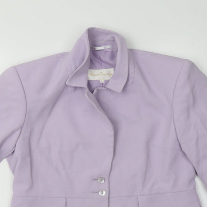Miss Cassidy Womens Purple   Jacket Blazer Size 10