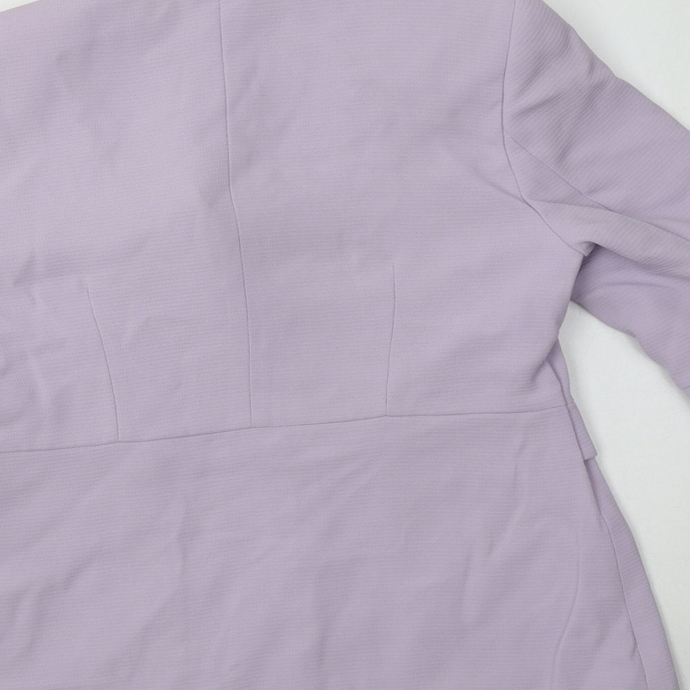 Miss Cassidy Womens Purple   Jacket Blazer Size 10