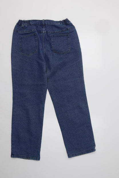 BM Womens Blue   Straight Jeans Size 12 L28 in