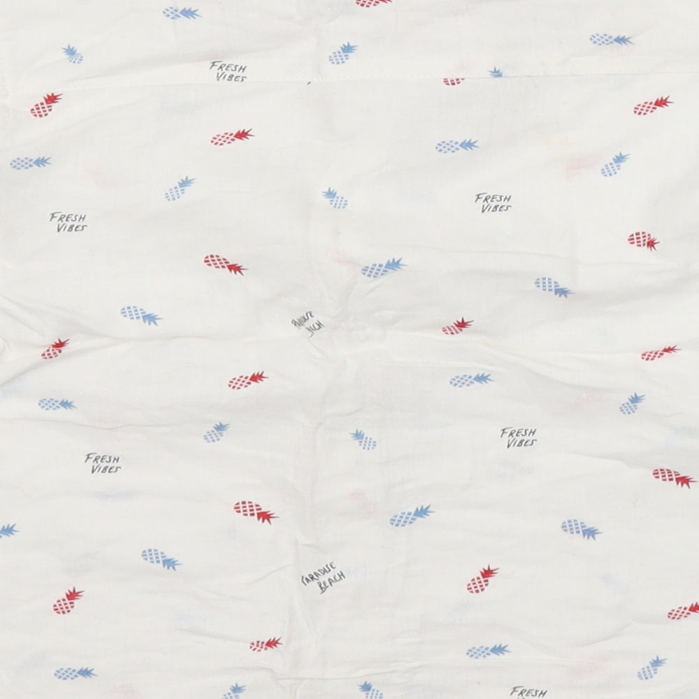 MAX Boys White Spotted  Basic Button-Up Size 7-8 Years