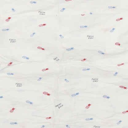 MAX Boys White Spotted  Basic Button-Up Size 7-8 Years