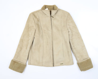 Womens UK Size 8 Preworn Gold Jacket