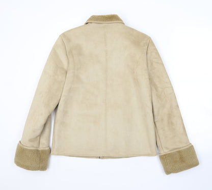 Womens UK Size 8 Preworn Gold Jacket