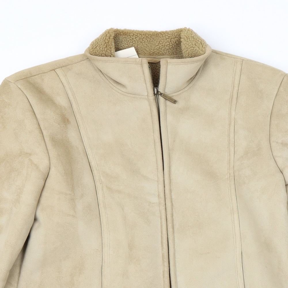 Womens UK Size 8 Preworn Gold Jacket