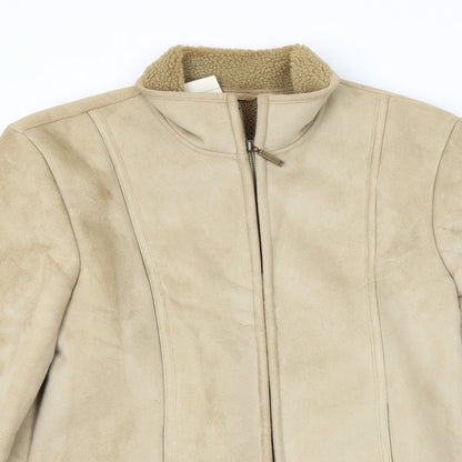 Womens UK Size 8 Preworn Gold Jacket