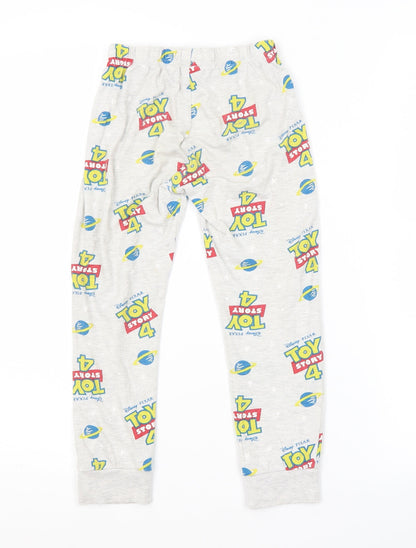 Preworn Boys Grey Spotted   Pyjama Pants Size 5 Years  - TOY STORY