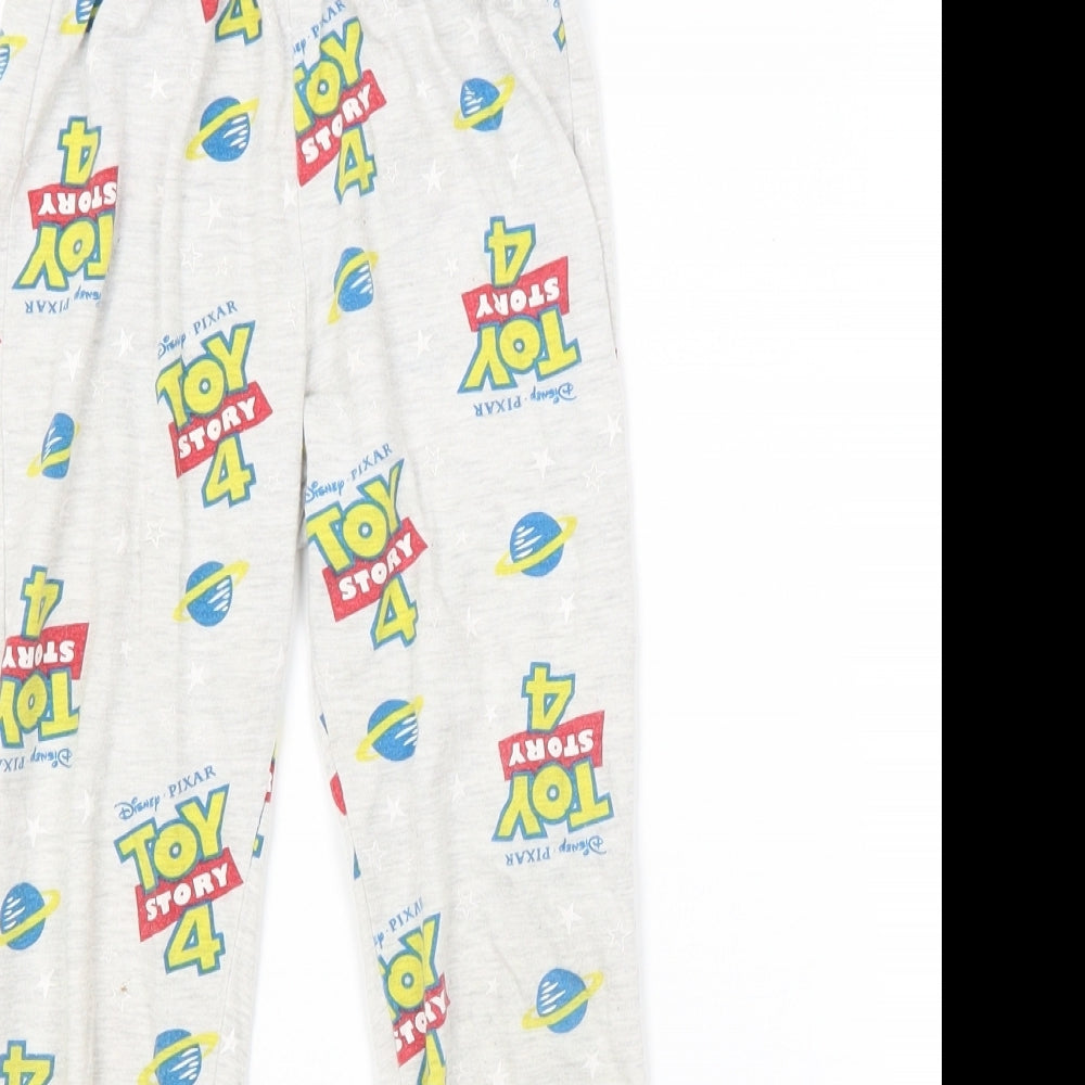 Preworn Boys Grey Spotted   Pyjama Pants Size 5 Years  - TOY STORY