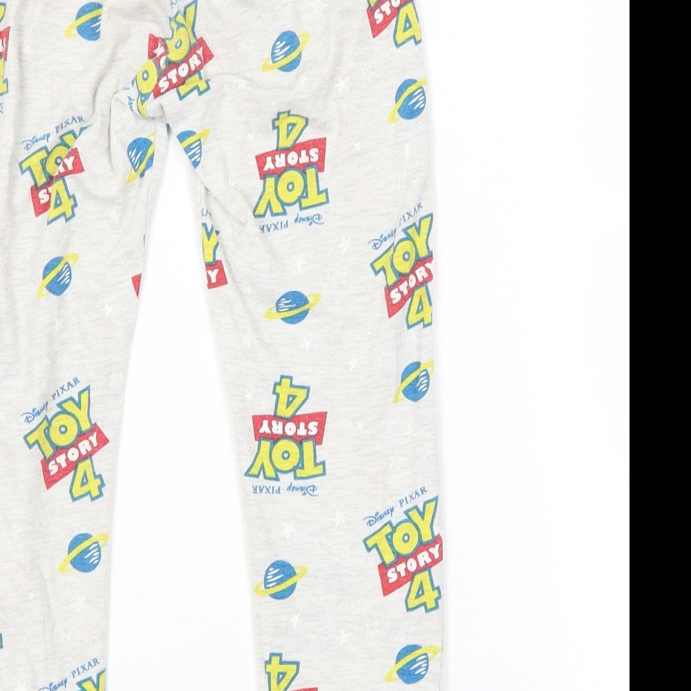 Preworn Boys Grey Spotted   Pyjama Pants Size 5 Years  - TOY STORY