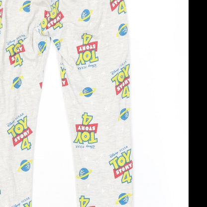 Preworn Boys Grey Spotted   Pyjama Pants Size 5 Years  - TOY STORY