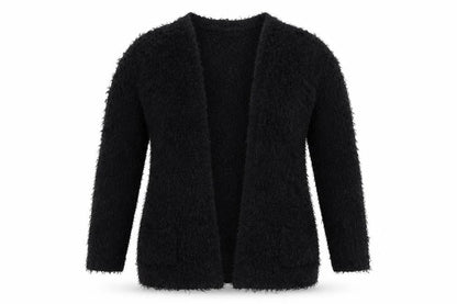 Front view of New Look women’s beige cardigan jumper, size L