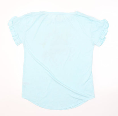 Preworn Womens Blue   Top Pyjama Top Size 12  - UNICORN