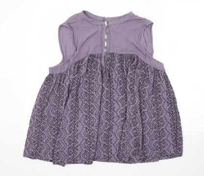Womens UK Size 14 NEXT Purple Basic Blouse