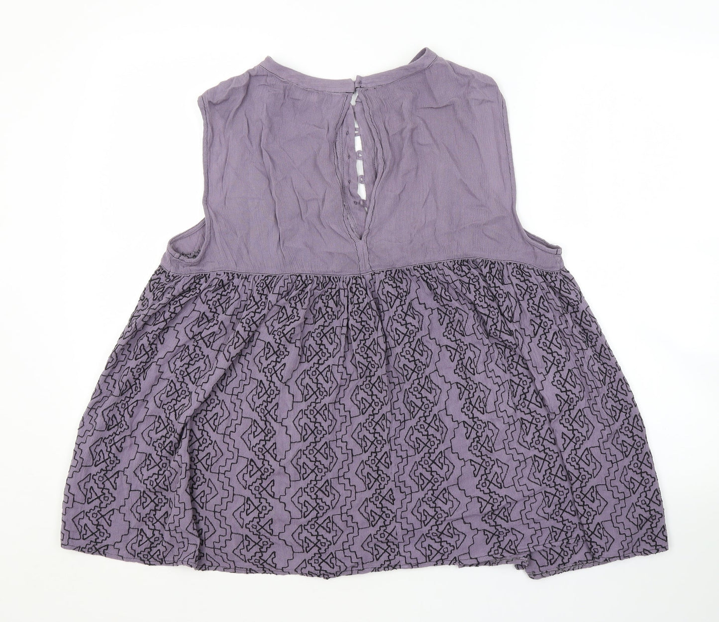 Womens UK Size 14 NEXT Purple Basic Blouse
