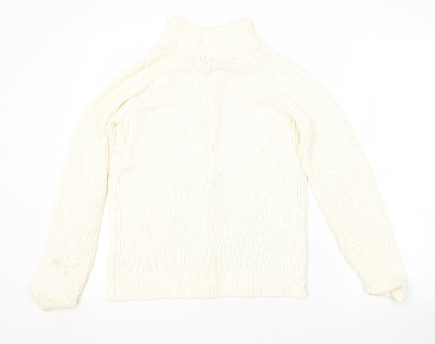 Womens UK Size XS Bonmarché Yellow Full Zip Jumper