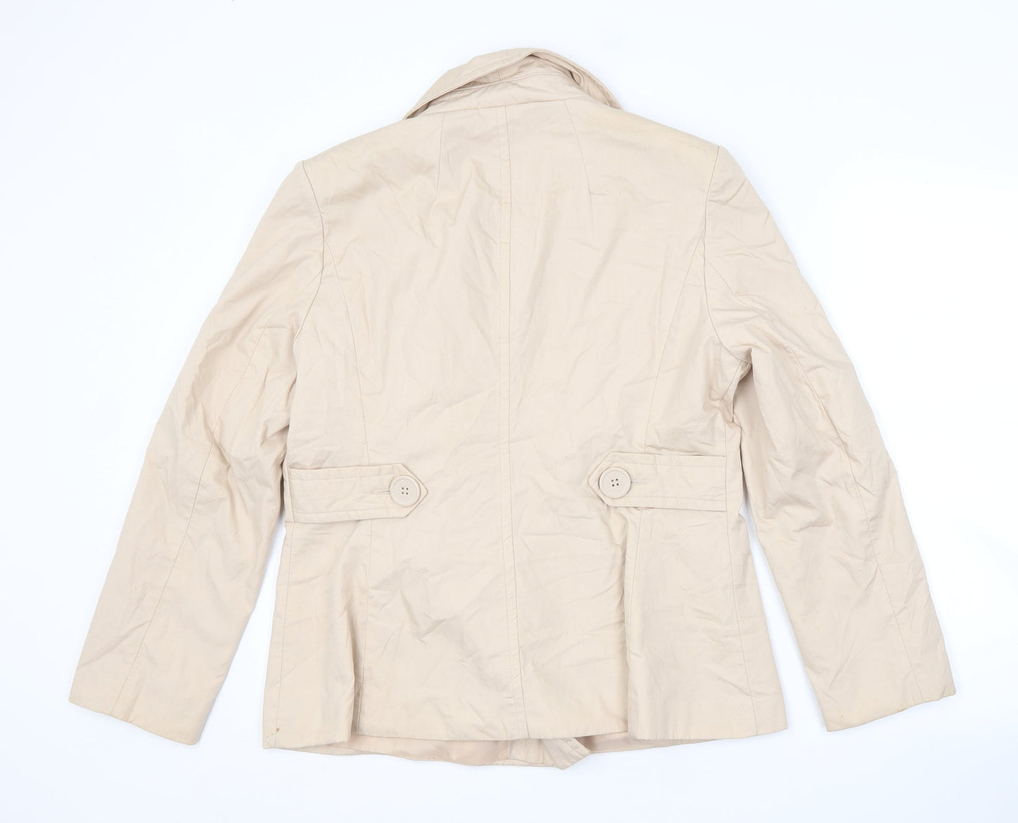 Womens UK Size 16 ALIBI Beige Pea Coat