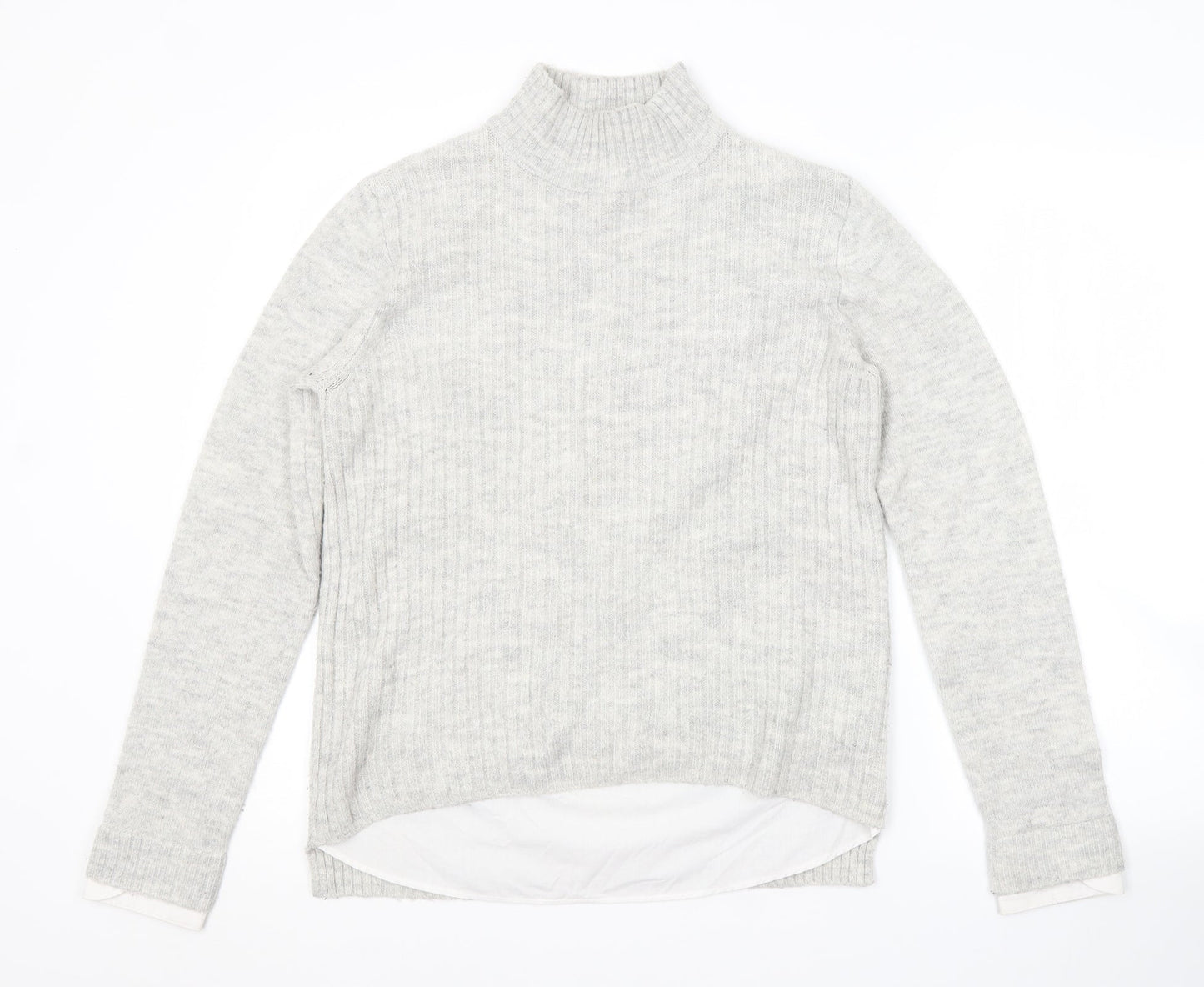 Womens UK Size 10 Papaya Grey Pullover Jumper