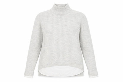 Womens UK Size 10 Papaya Grey Pullover Jumper