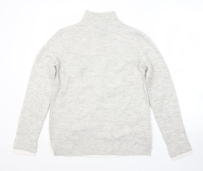 Womens UK Size 10 Papaya Grey Pullover Jumper