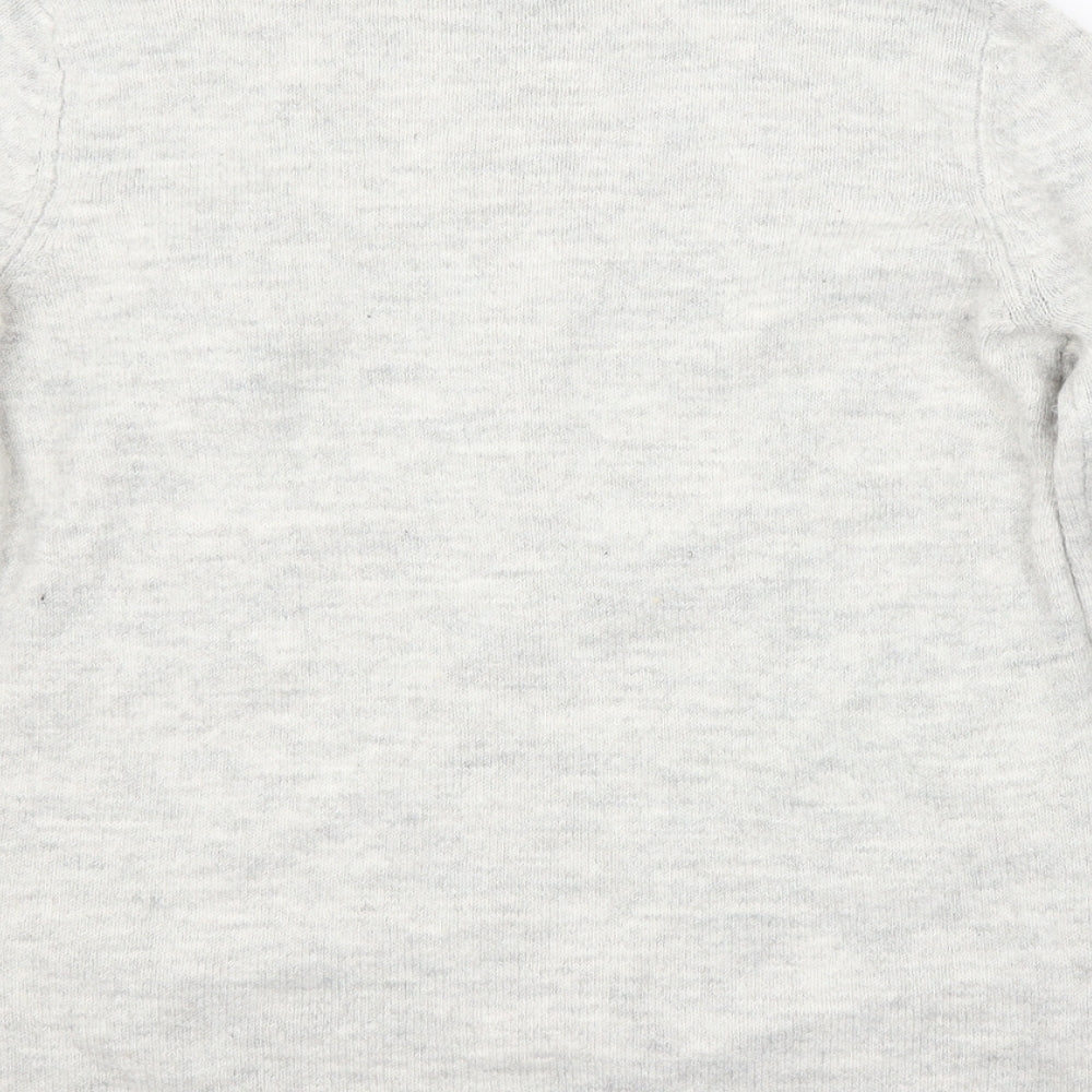 Womens UK Size 10 Papaya Grey Pullover Jumper
