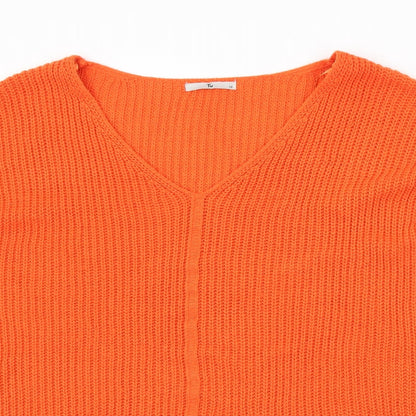 TU Womens Orange   Pullover Jumper Size 10