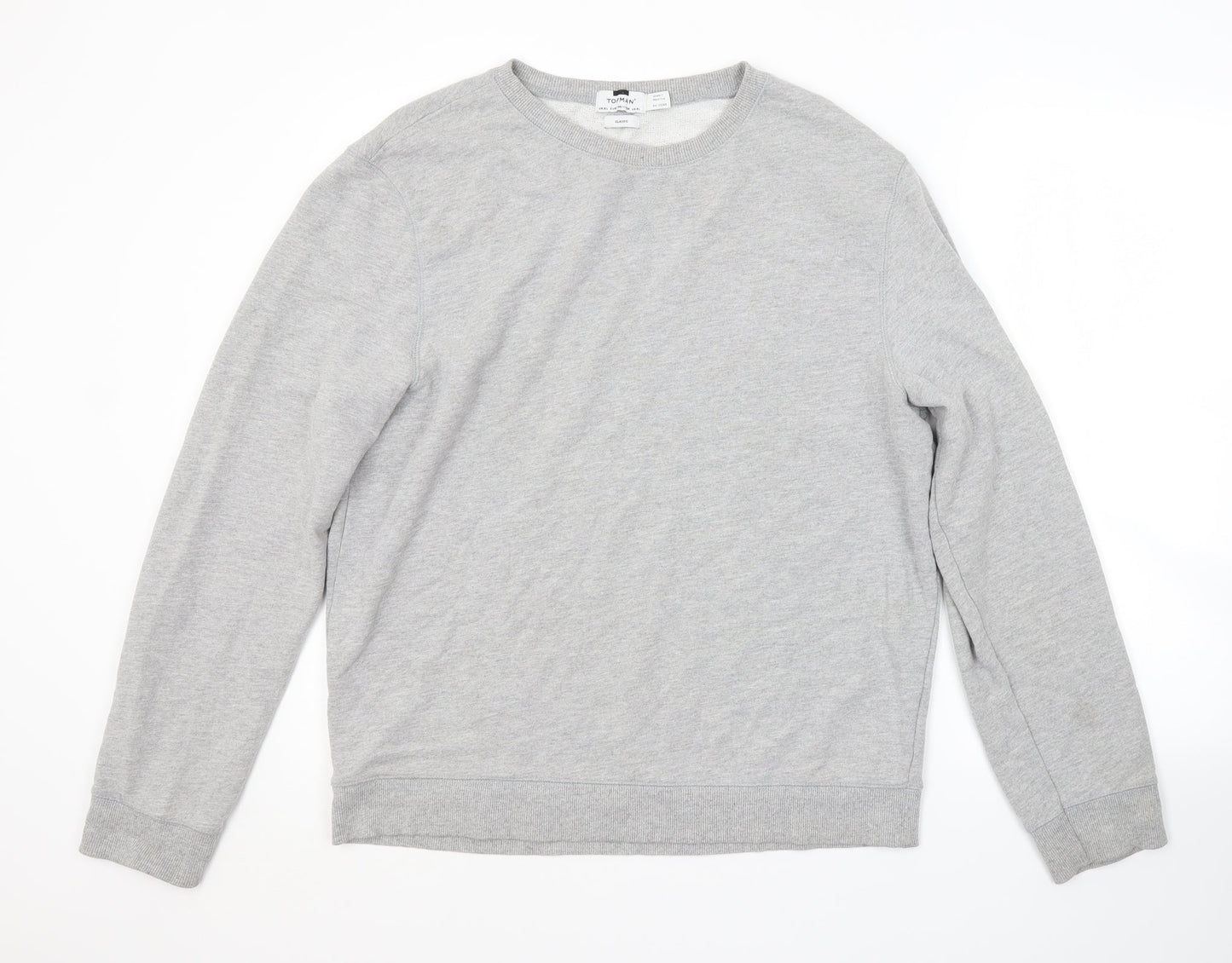 Topman Mens Grey   Pullover Jumper Size XL