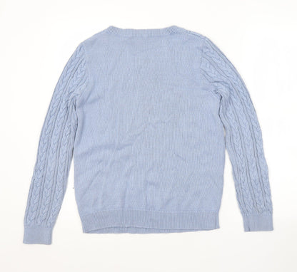 Womens UK Size M H&M Blue Pullover Jumper