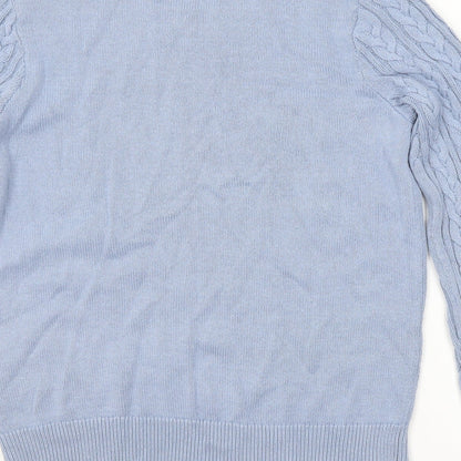 Womens UK Size M H&M Blue Pullover Jumper