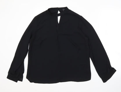 Papaya Womens Black   Basic Blouse Size 14