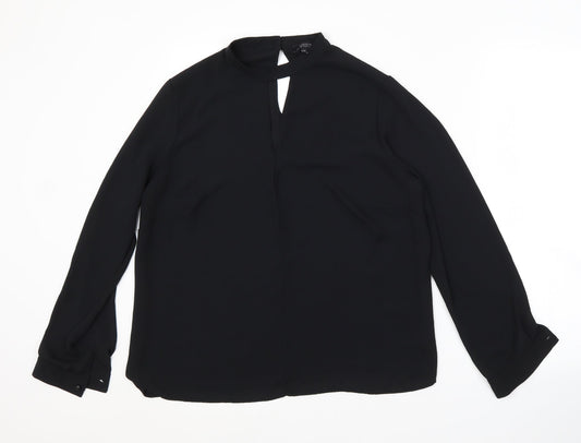 Papaya Womens Black   Basic Blouse Size 14