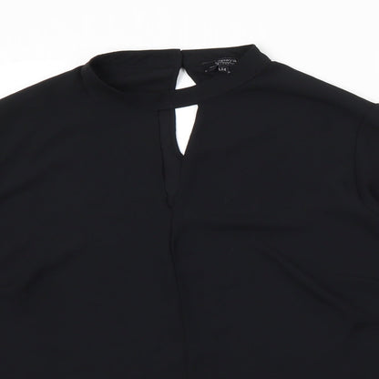 Papaya Womens Black   Basic Blouse Size 14