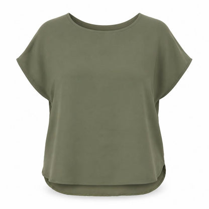 Womens UK Size 10 Peacocks Green Basic Blouse
