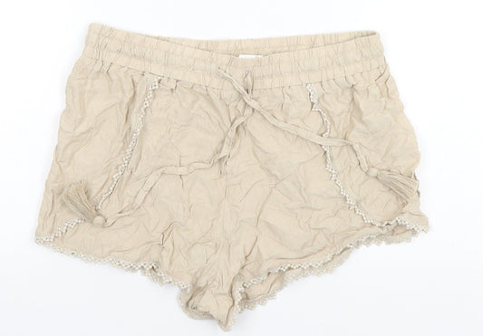 Atmosphere Womens Beige   Cut-Off Shorts Size 10