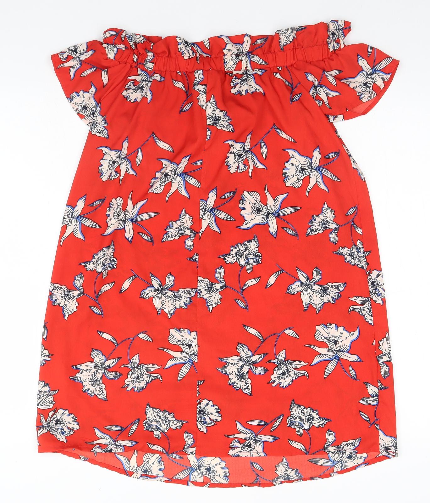 Atmosphere Womens Red Floral  A-Line  Size 10