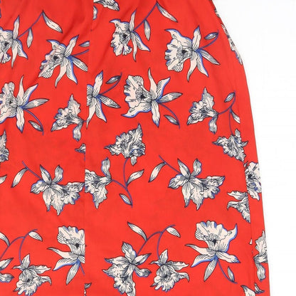 Atmosphere Womens Red Floral  A-Line  Size 10