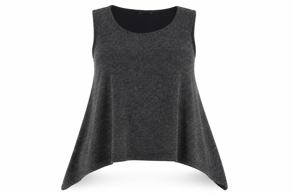 Womens UK Size 22 Glamorous Silver Basic T-Shirt