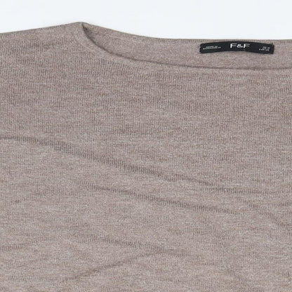 F&F Womens Grey   Pullover Jumper Size 16