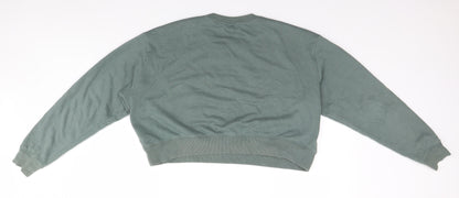 Womens UK Size 14 H&M Green Pullover Jumper