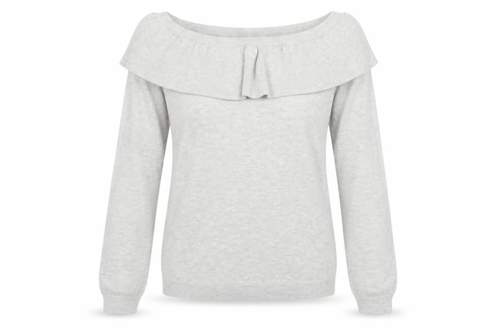 Womens UK Size S Divided Grey Full Zip Jumper