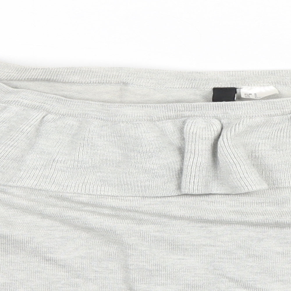 Womens UK Size S Divided Grey Full Zip Jumper