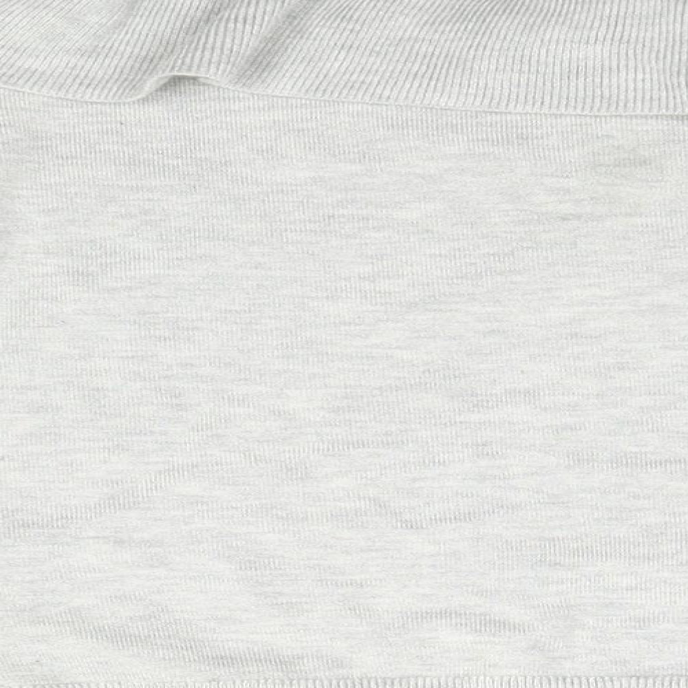 Womens UK Size S Divided Grey Full Zip Jumper
