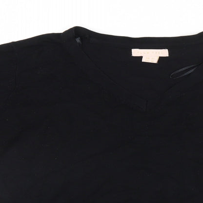 Womens UK Size 12 Plum Tree Black Pullover Jumper