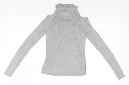 Womens UK Size 10 New Look Grey Pullover Jumper