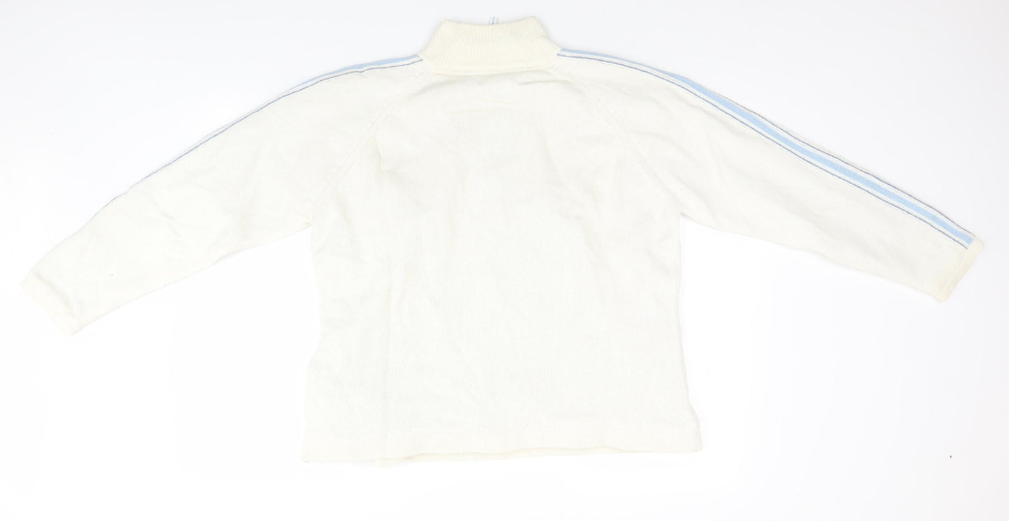 Womens UK Size 20 Marks and Spencer White Pullover Jumper