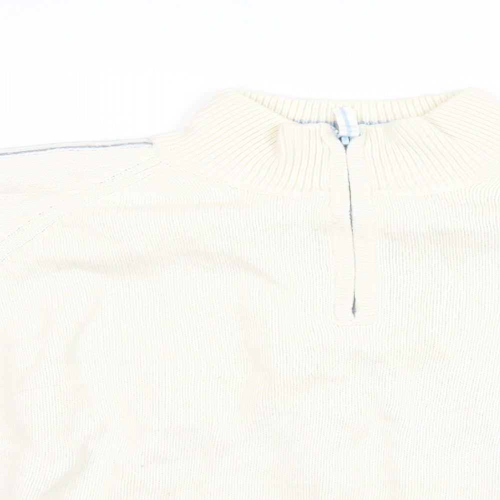 Womens UK Size 20 Marks and Spencer White Pullover Jumper